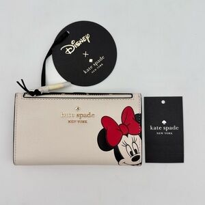 Kate Spade Disney X Kate Spade New York Minnie Small Slim Bifold Wallet